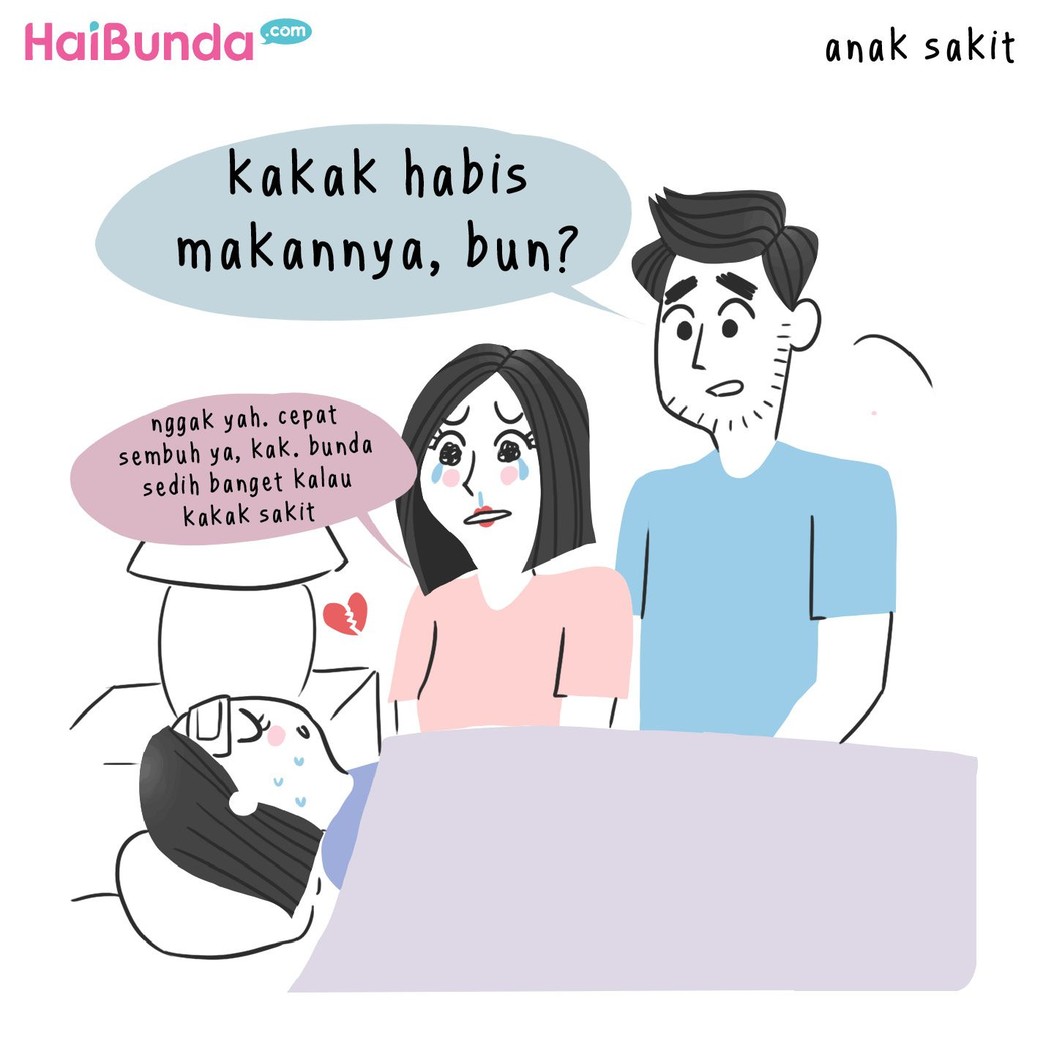 Beberapa hal bisa bikin bunda di komik ini sedih. Untuk Bunda, hal-hal apa sih yang biasanya bikin sedih? Share yuk di kolom komentar.