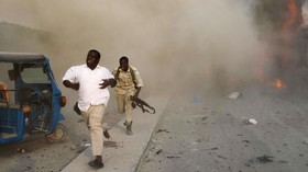 FOTO: Saat Rangkaian Bom Luluh Lantak Ibu Kota Somalia