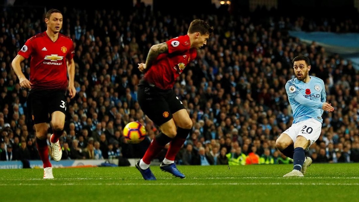 FOTO: Manchester City Buat Manchester United Merana di Etihad