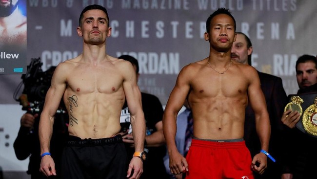 Daud Yordan kalah unanimous atau penilaian mutlak dari Anthony Crolla, pada pertarungan tinju kelas ringan WBA di Manchester Arena, Sabtu (10/11)