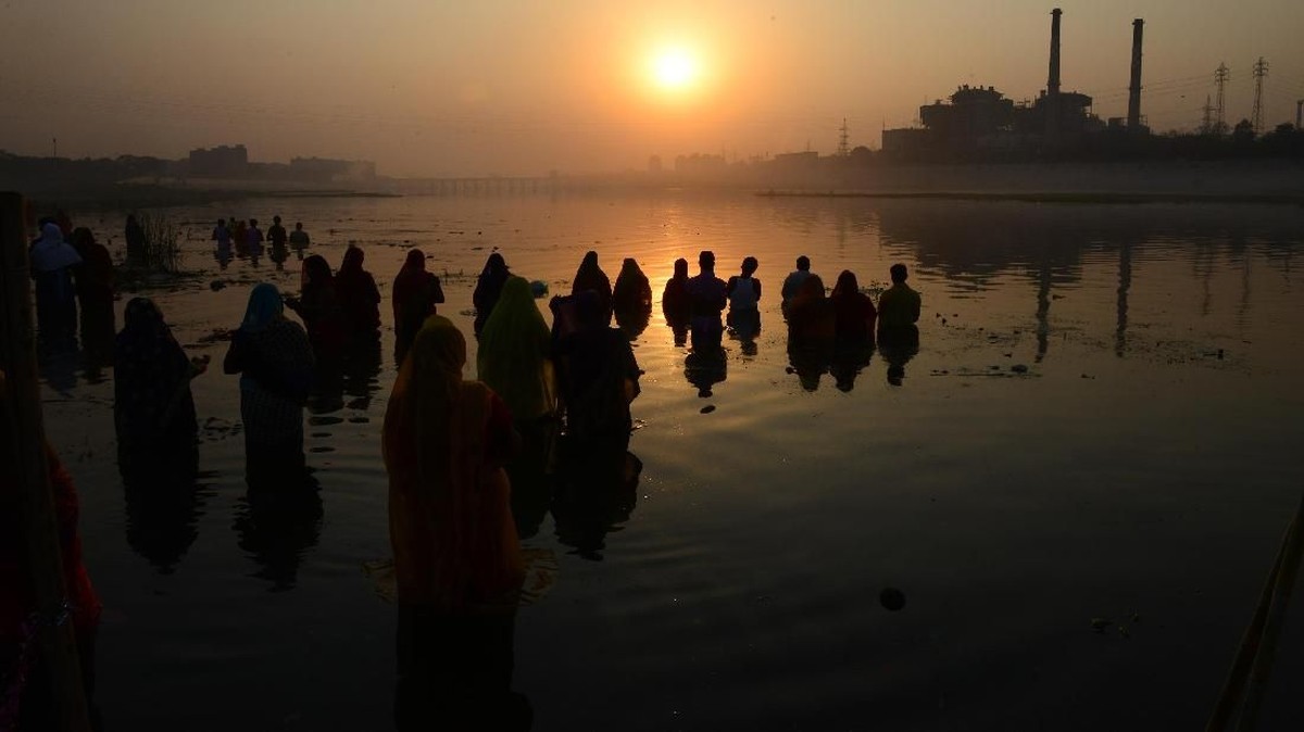 FOTO: Festival Chhath Puja, Pemujaan kepada Dewa Matahari