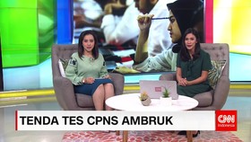 Tenda Tunggu Peserta CPNS Ambruk