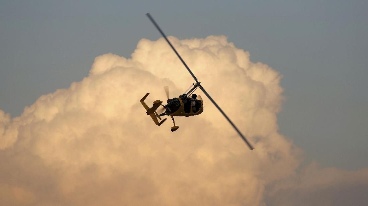 FOTO: Memandangi Laut Mati dari Gyrocopter