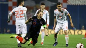 FOTO: Kroasia Menang Dramatis Atas Spanyol