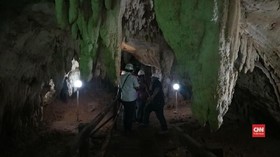 VIDEO: Keindahan Stalaktit dan Stalakmit Alami Goa Tolu Liang