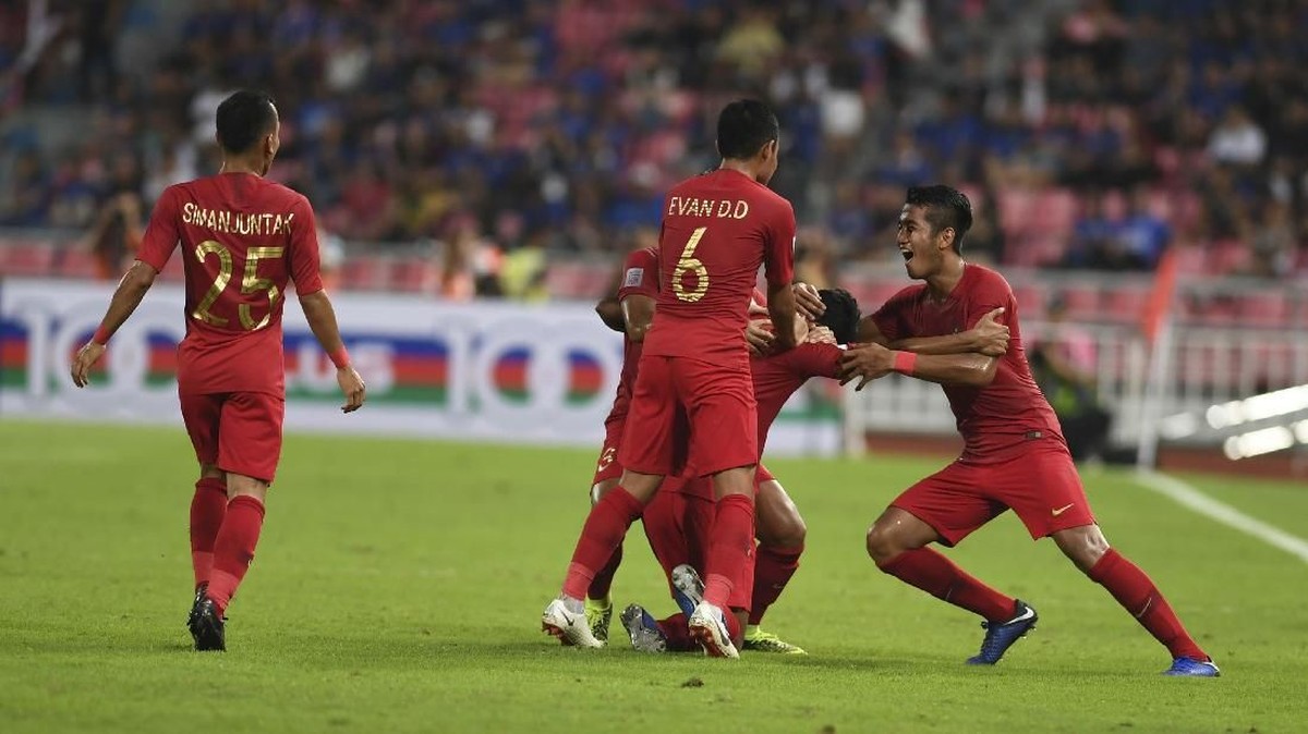 FOTO: Timnas Indonesia Terkapar di Thailand