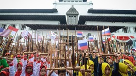 Angklung's Day di Bandung Pecahkan Rekor Dunia Grup Terbanyak