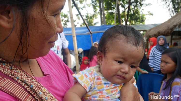 Ibu ini menamai anaknya 'Gempita', setelah peristiwa gempa Lombok terjadi.