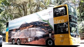 Kemenpar Branding Bus Double Decker di Australia