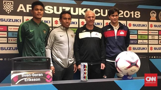 Sven-Goran Eriksson Waspadai Empat Pemain Timnas Indonesia Pelatih timnas Filipina Sven Goran Eriksson menyebut pemain-pemain Timnas Indonesia yang patut diwaspadai jelang pertemuan kedua tim , Minggu (25/11).