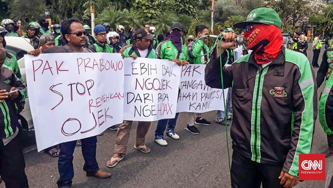 BPN membantah pernyataan beberapa pihak bahwa pengemudi ojek online atau biasa disebut ojol sakit hati dengan pernyataan Prabowo.