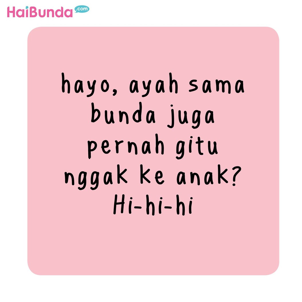 Bunda dan suami sama kayak ayah di komik ini, pernah menakuti anak supaya nurut? Share yuk ceritanya di kolom komentar.