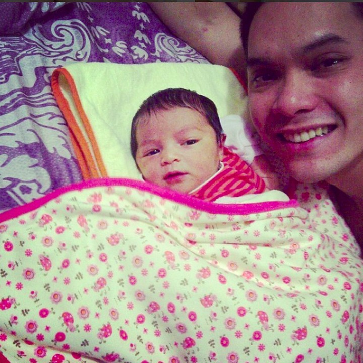 <p>Halo Sienna mungil bersama Ayah Ben. (Foto: Instagram/siennakasyafani)</p>