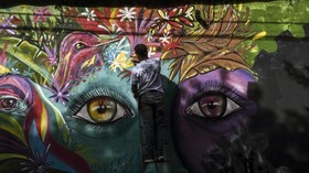 FOTO: Festival Mural demi Perdamaian di Kolombia