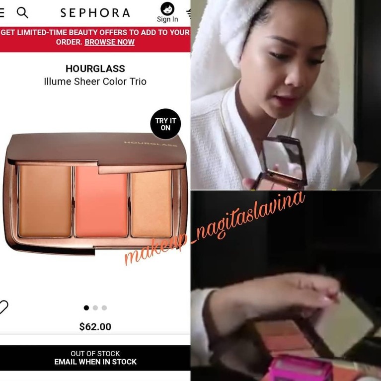 6 Makeup Mahal Nagita Slavina Nagita Slavina terkenal dengan kehidupan yang serba mewah. Seperti beberapa makeup mahal berikut ini yang dipakai olehnya.