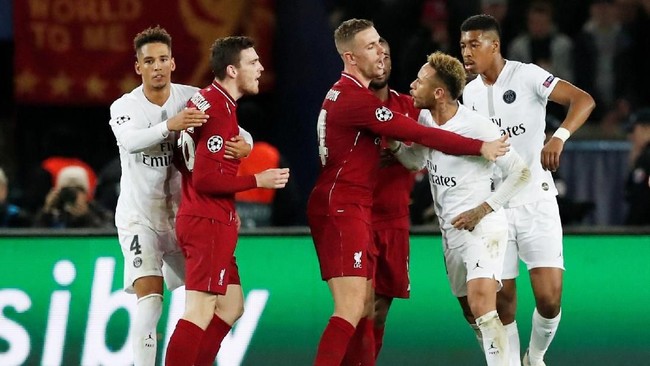 Liverpool, Napoli, dan PSG bisa memiliki poin sama, sembilan di penyisihan grup Liga Champions. Berikut penjelasan klub yang lolos bila hal itu terjadi.