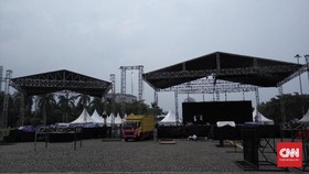 Tiga Panggung Megah Reuni 212 Berdiri di Tengah Monas