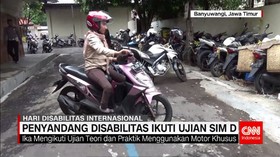Penyandang Disabilitas Ikuti Ujian SIM D