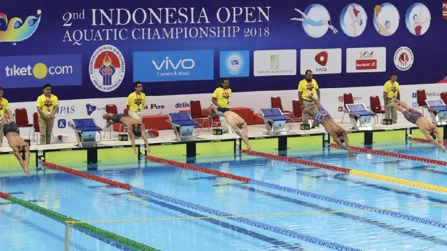 Millenium Aquatic Jakarta merebut gelar juara umum Indonesia Open Aquatic Championship 2018.