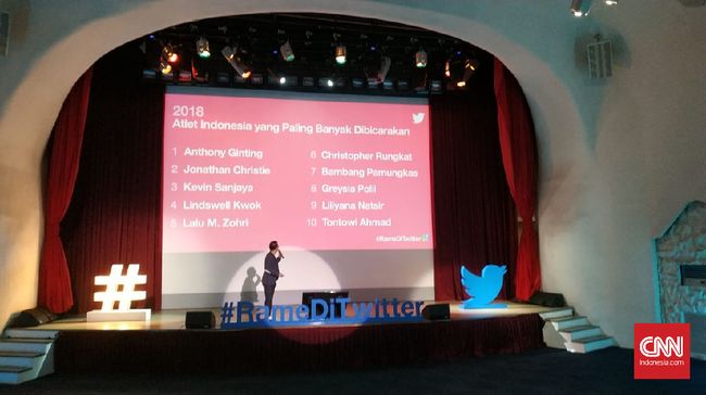 'Jojo Buka Baju' Jadi Bahasan Olahraga Populer di Twitter Pebulutangkis Anthony Ginting saat cidera dan aksi buka baju Jonathan Christie menjadi salah satu bahasan paling populer sepanjang 2018 dari dunia olahraga.