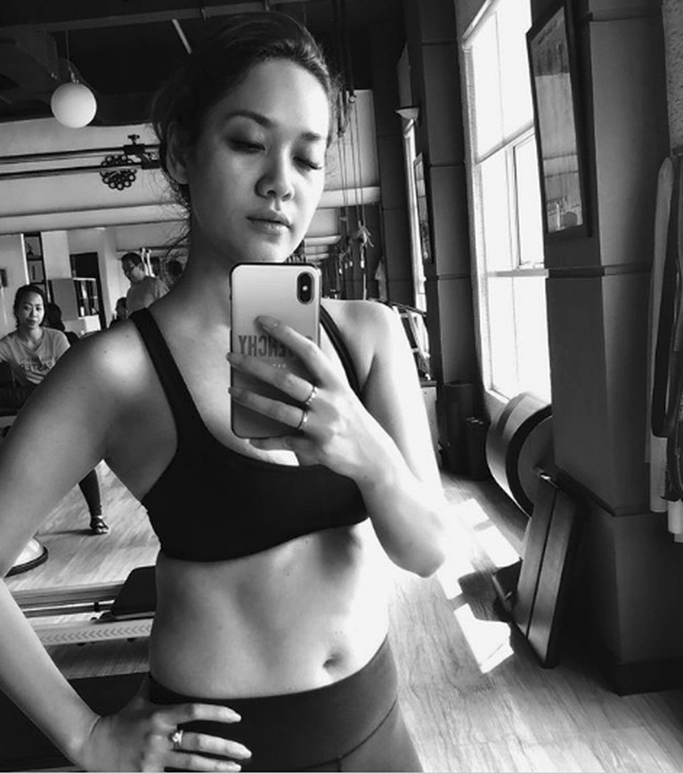 Intip tujuh gaya hot mom, Bunga Citra Lestari, yang ikut meramaikan HUT Transmedia.