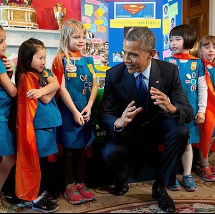<p>Pakai kostum superhero bikin anak-anak ini makin cute. (Foto: Instagram @barackobama)</p>