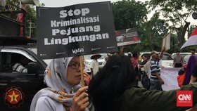 Walhi Demo Jokowi soal Kriminalisasi Pejuang Lingkungan