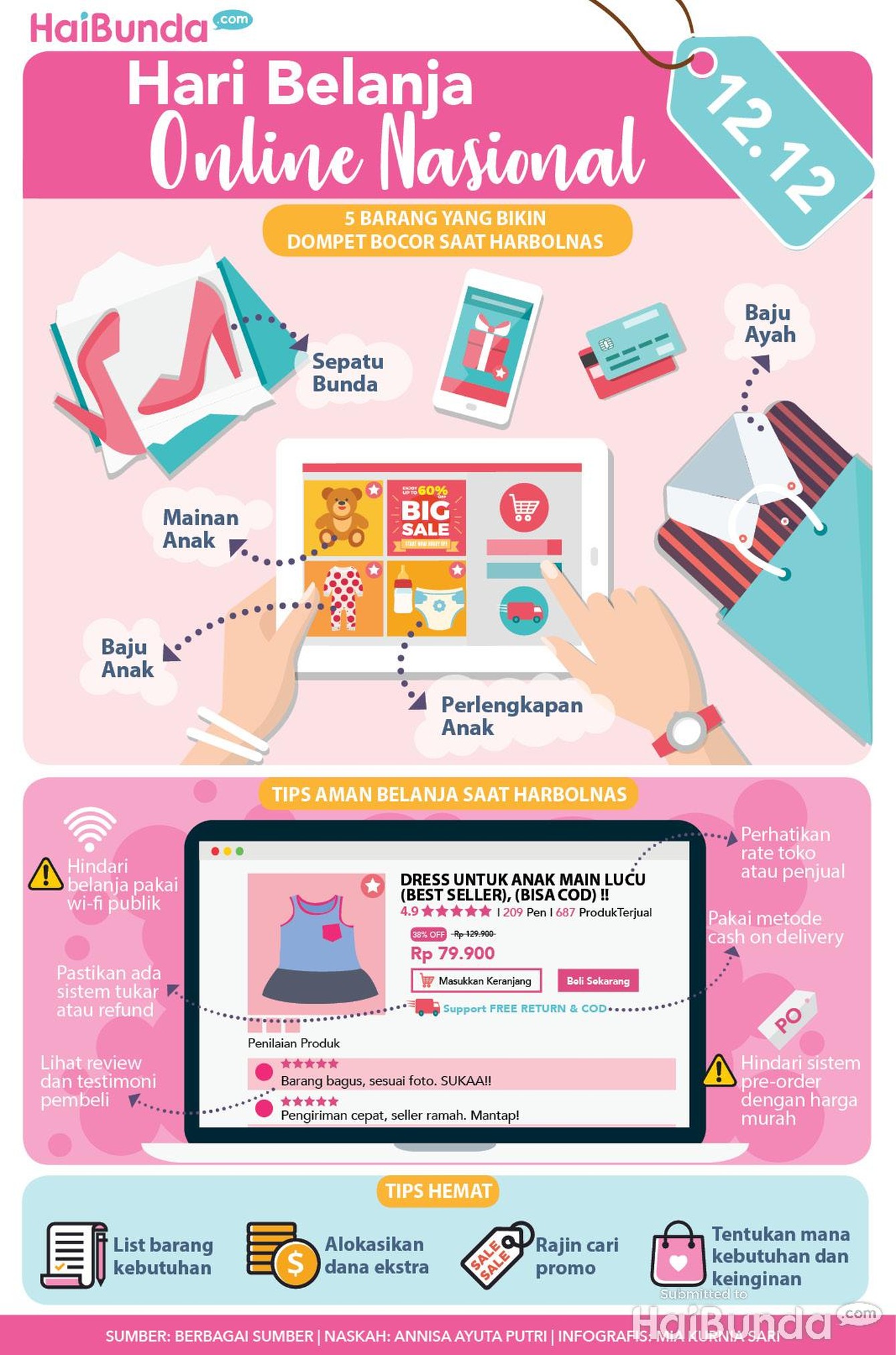 5 Barang yang Bikin Dompet Bocor Saat Harbolnas Yeay, Harbolnas! Bunda pasti happy banget nih Hari Belanja Online Nasional tiba. Tapi, jangan sampai kalap ya.