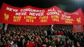 FOTO: Liverpool ke 16 Besar Liga Champions Liverpool berhasil lolos ke babak 16 besar Liga Champions setelah menang tipis 1-0 atas Napoli di Anfield.
