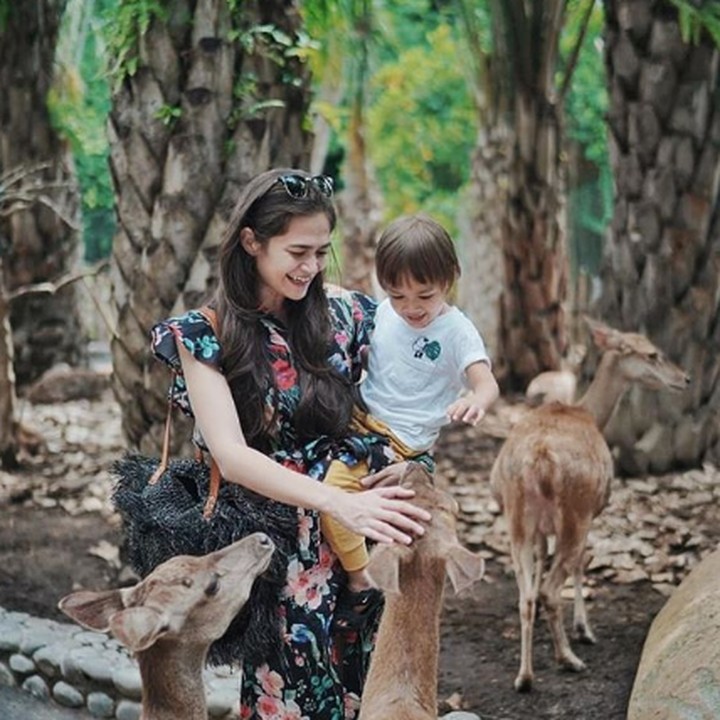 <p>Sejak kecil Bjorka sudah diajarkan untuk sayang dengan hewan. Mama Sabai lagi ajak Bjorka  ke Bali Zoo nih.(foto: instagram @ sabaidieter)</p>