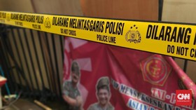 Polsek Ciracas Dipasang Garis Polisi Pascaperusakan