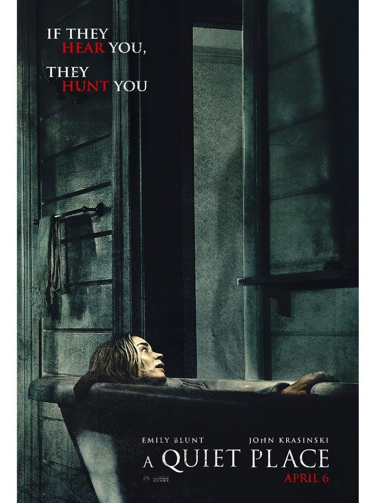 A Quiet Place. Film horor ini telah meraup untung sebesar Rp4,9 triliun. Film ini dibintangi oleh Emily Blunt, John Krasinski, dan Cade Woodward.