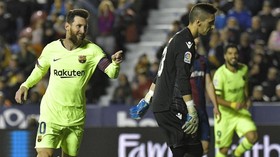 Gawang Levante Favorit Lionel Messi