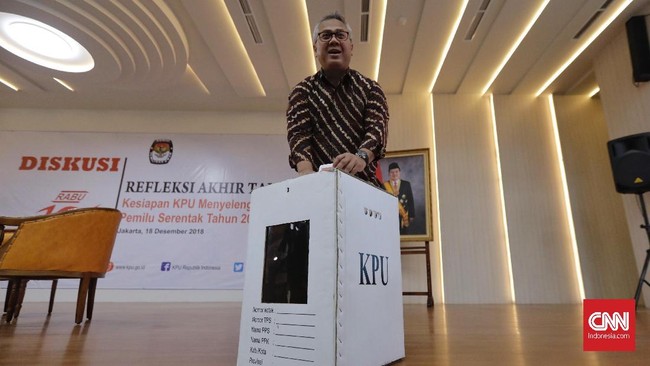 Tim akan menyusun pertanyaan untuk capres-cawapres, Joko Widodo-Ma'ruf Amin dan Prabowo Subianto-Sandiaga Uno.