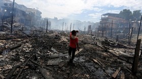 FOTO: Si Jago Merah Lalap 600 Rumah di Brasil