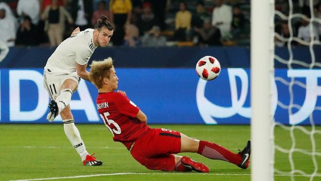 Gareth Bale mengikuti jejak rekor Cristiano Ronaldo dan Lionel Messi yang sukses mencetak gol di tiga edisi Piala Dunia Antarklub.