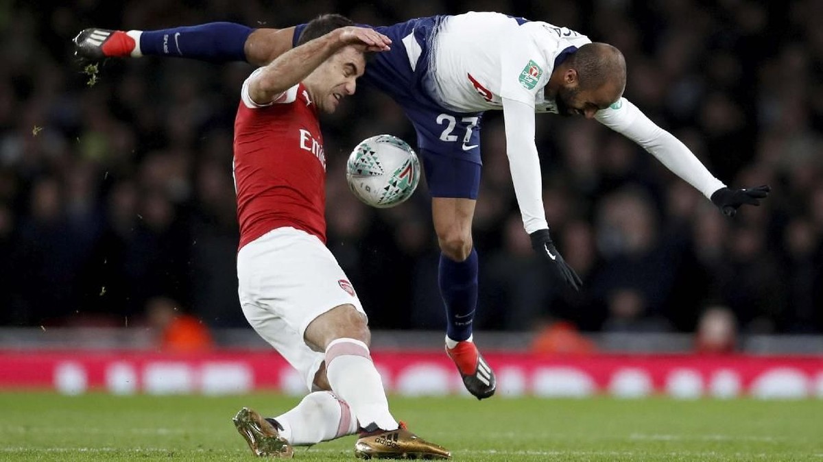FOTO: Tottenham Hotspur Tekuk Arsenal di Piala Liga