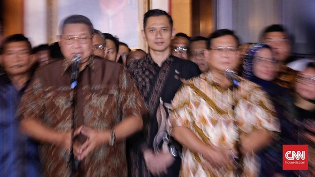 Kogasma Partai Demokrat Agus Harimurti Yudhoyono senang Prabowo Subianto menggaungkan program pro rakyat saat ayahnya, Susilo Bambang Yudhoyono, jadi presiden.