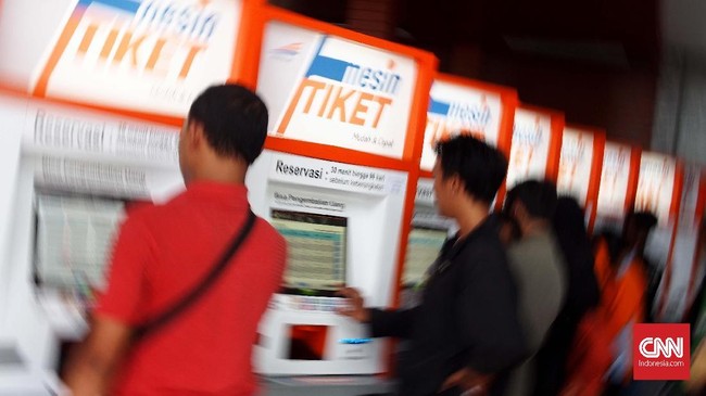Tujuan melalui Stasiun Pasar Senen yang sudah habis dipesan yakni rute Solo, Yogyakarta, Malang dan Semarang.
