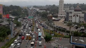 Lalin Puncak Mulai Macet Meski Terapkan Ganjil Genap