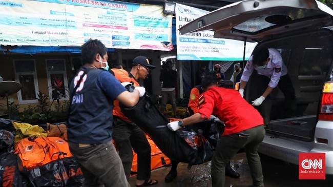 Sebanyak 52 jenazah korban gelombang tinggi tsunami Selat Sunda ditemukan di kawasan wisata Tanjung Lesung, Kabupaten Pandeglang.