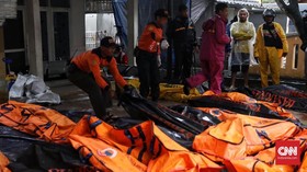 67 Jenazah Korban Tsunami Selat Sunda di Puskesmas Carita
