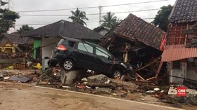 VIDEO: Desa Sambolo Luluh Lantak Akibat Tsunami Selat Sunda