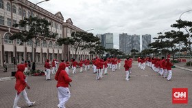 Pulau Reklamasi Jadi Fasilitas Umum, Senam Bersama Digelar