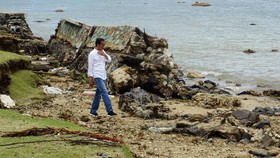 Awali 2019, Jokowi Tengok Korban Tsunami Lampung
