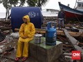 Sejumlah Pedagang Pasar Labuan Mulai Berjualan Pascatsunami