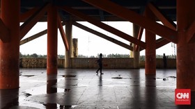 FOTO: Shelter Tsunami di Pandeglang yang Terbengkalai