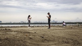 FOTO: Wajah Pulau Reklamasi Jakarta Sambut Malam Tahun Baru
