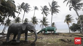 FOTO : Menaruh Harapan pada Laut Usai Tsunami Selat Sunda