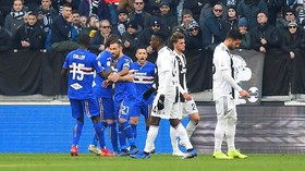 Babak Pertama: Juventus Ditahan Sampdoria 1-1